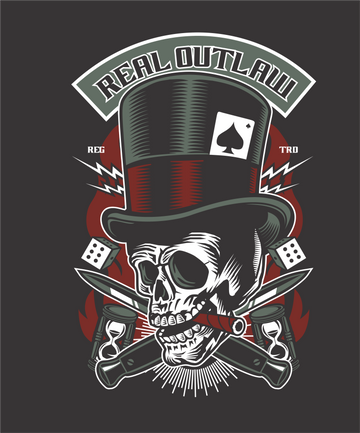 Real Outlaw skull